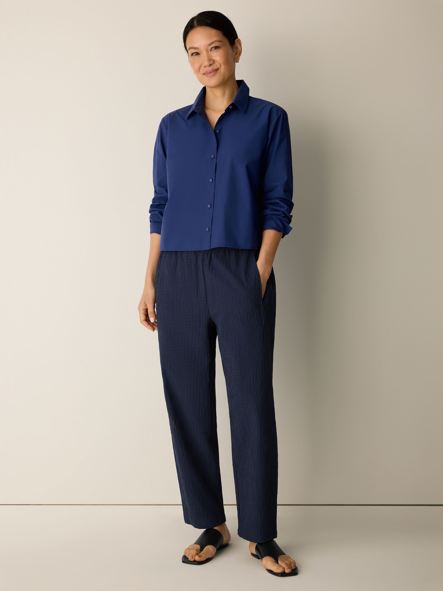 Organic Cotton Poplin Short Shirt