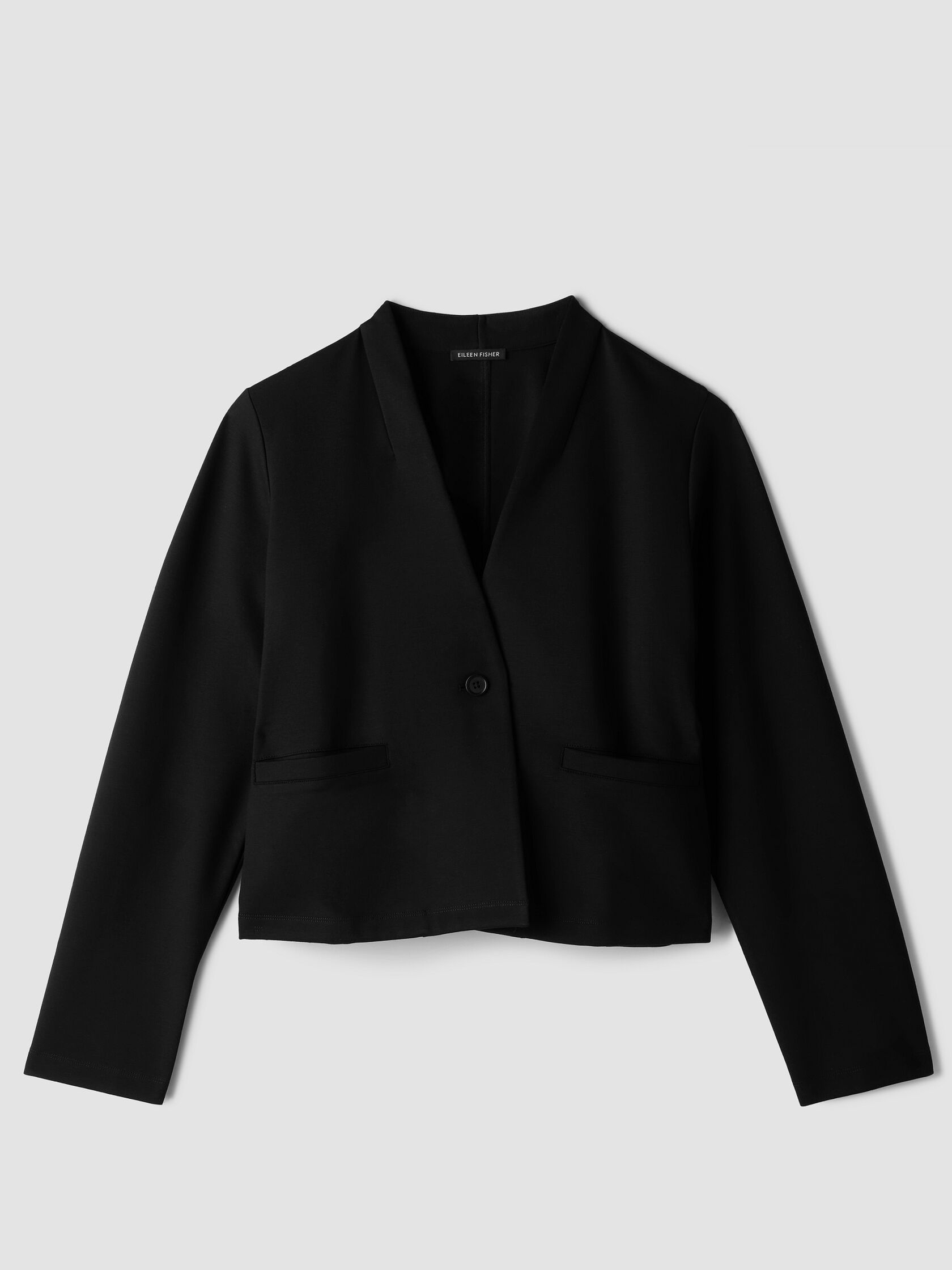 Washable Flex Ponte High Neck Jacket