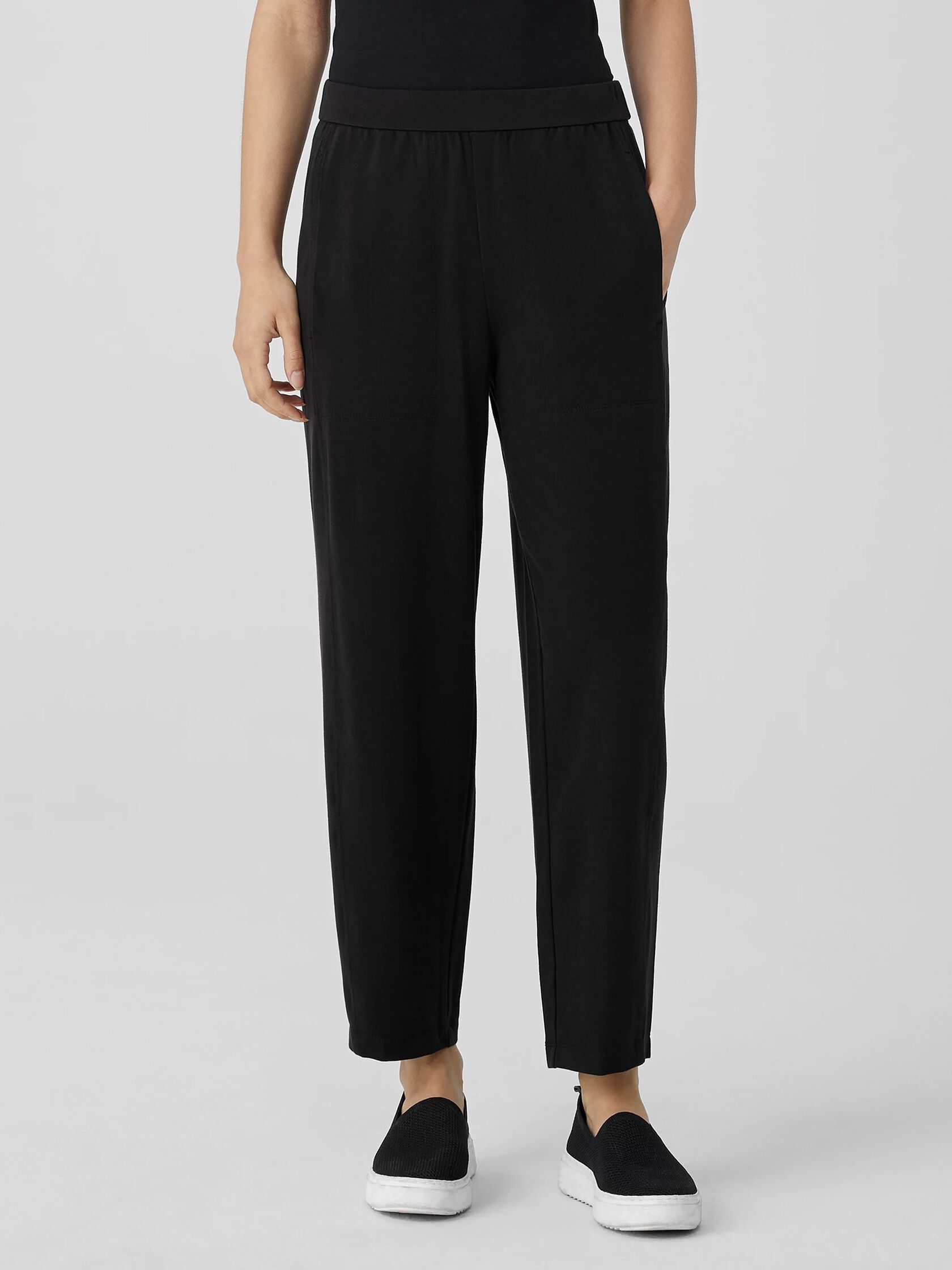 Pima Cotton Stretch Jersey Lantern Pant