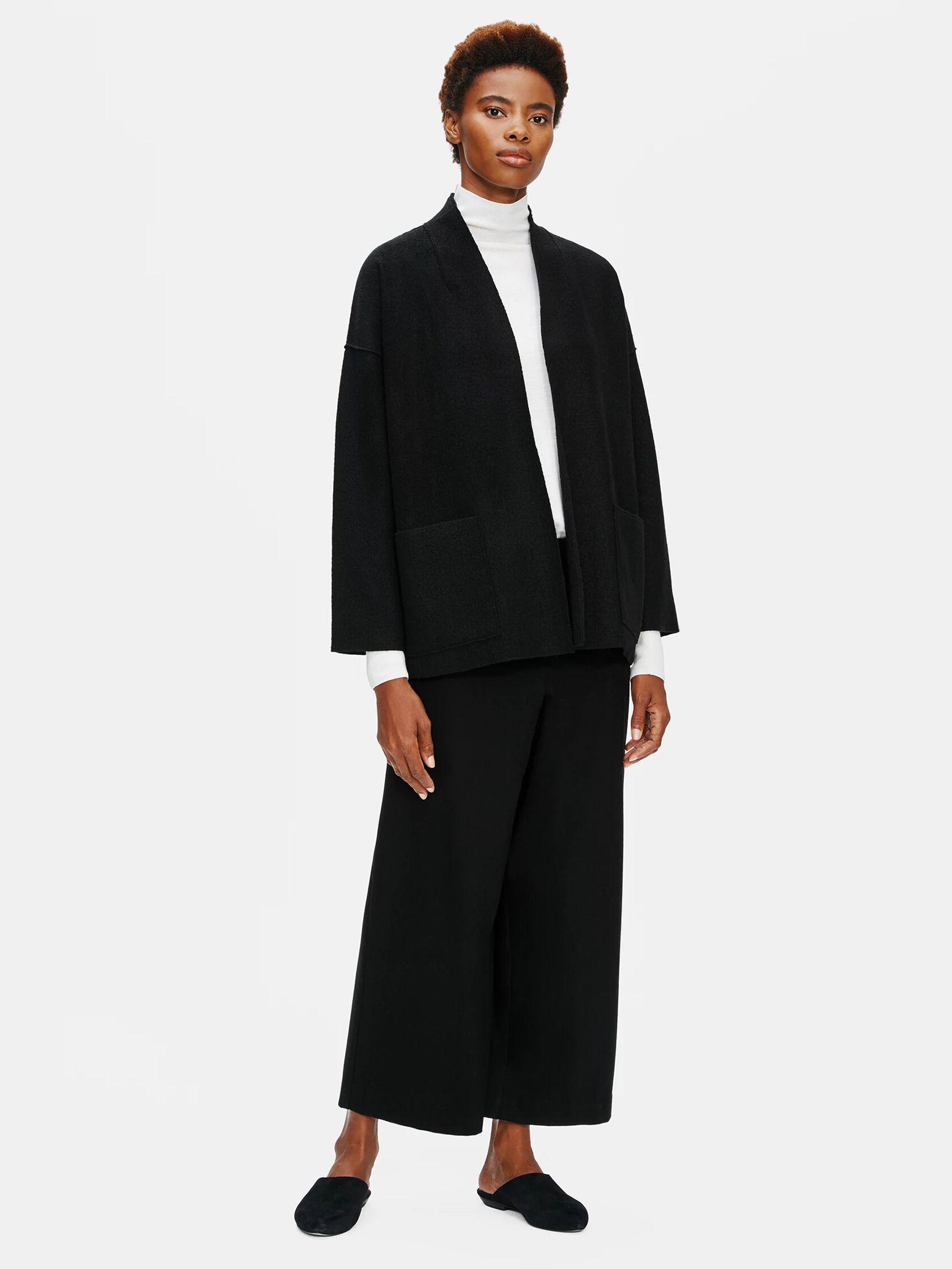Lightweight Boiled Wool Jacket in Responsible Wool