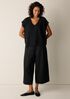 Organic Linen Cotton V-Neck Top