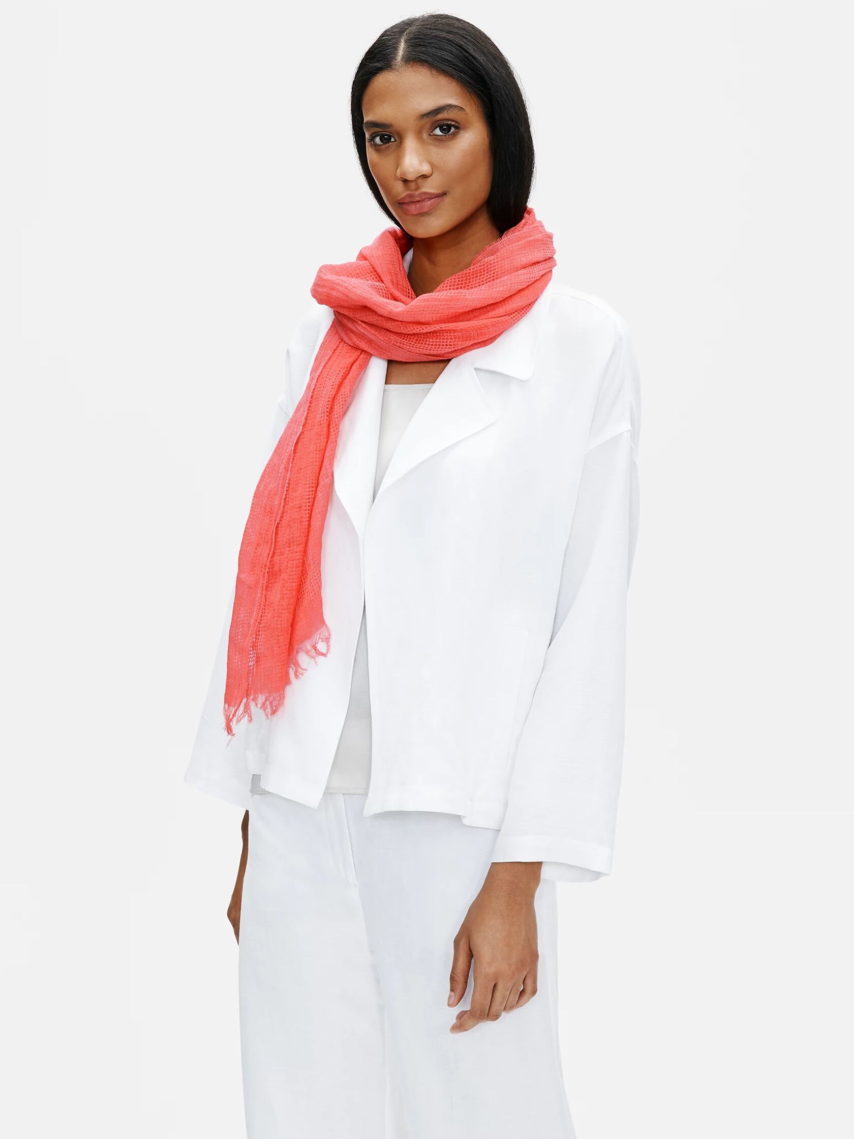 Organic Cotton Mesh Scarf