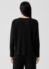 Organic Linen Jersey Crew Neck Top