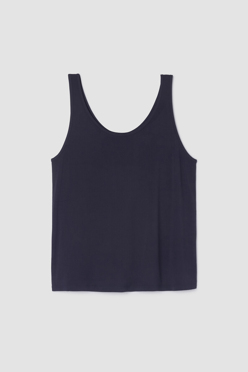 Stretch Silk Jersey Scoop Neck Tank Stretch Silk Jersey Scoop Neck Tank