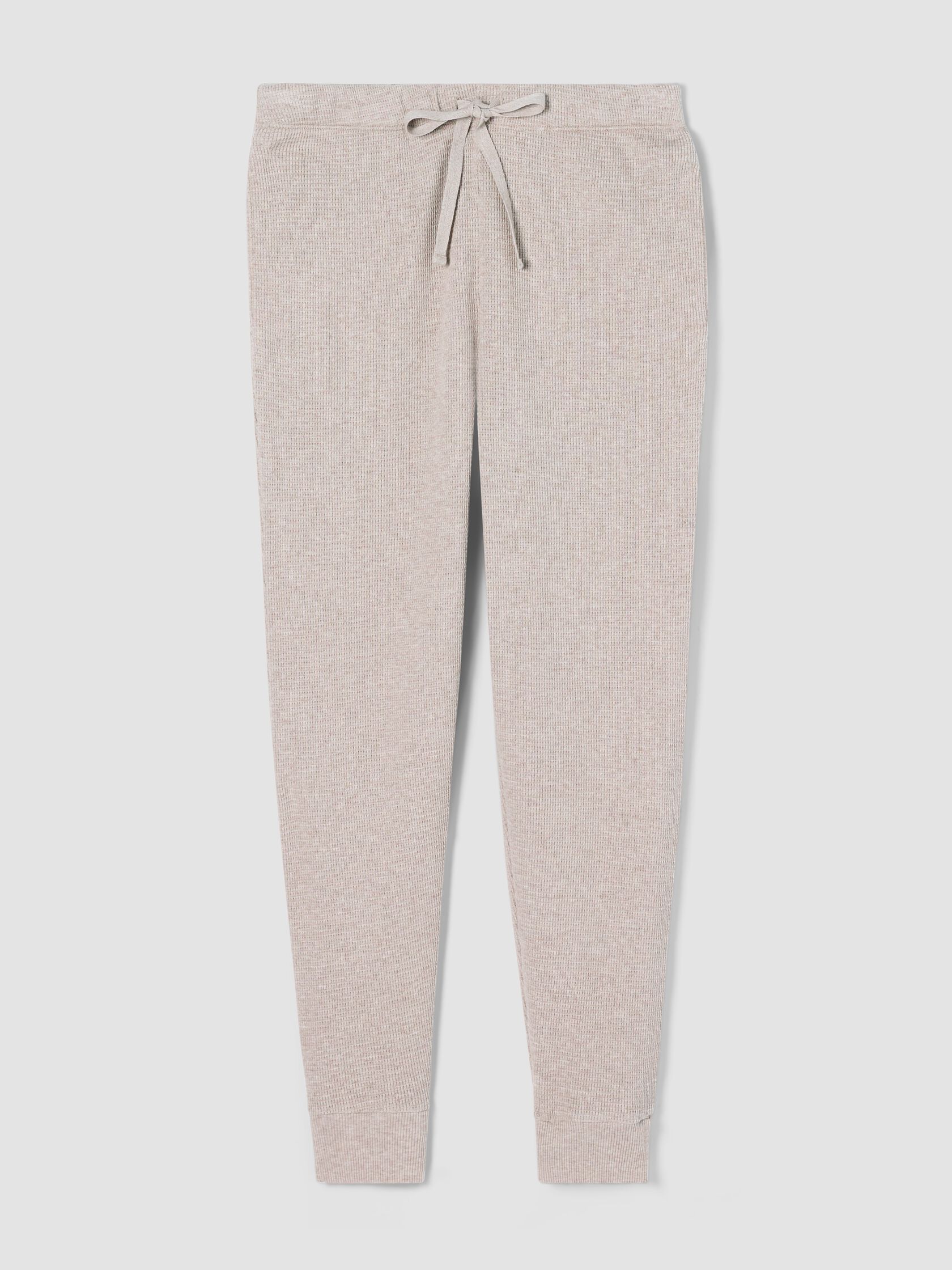 Mélange Organic Cotton Waffle Jogger Sleep Pant