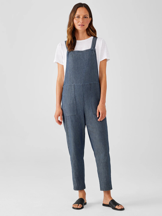 Airy Organic Cotton Twill Overalls