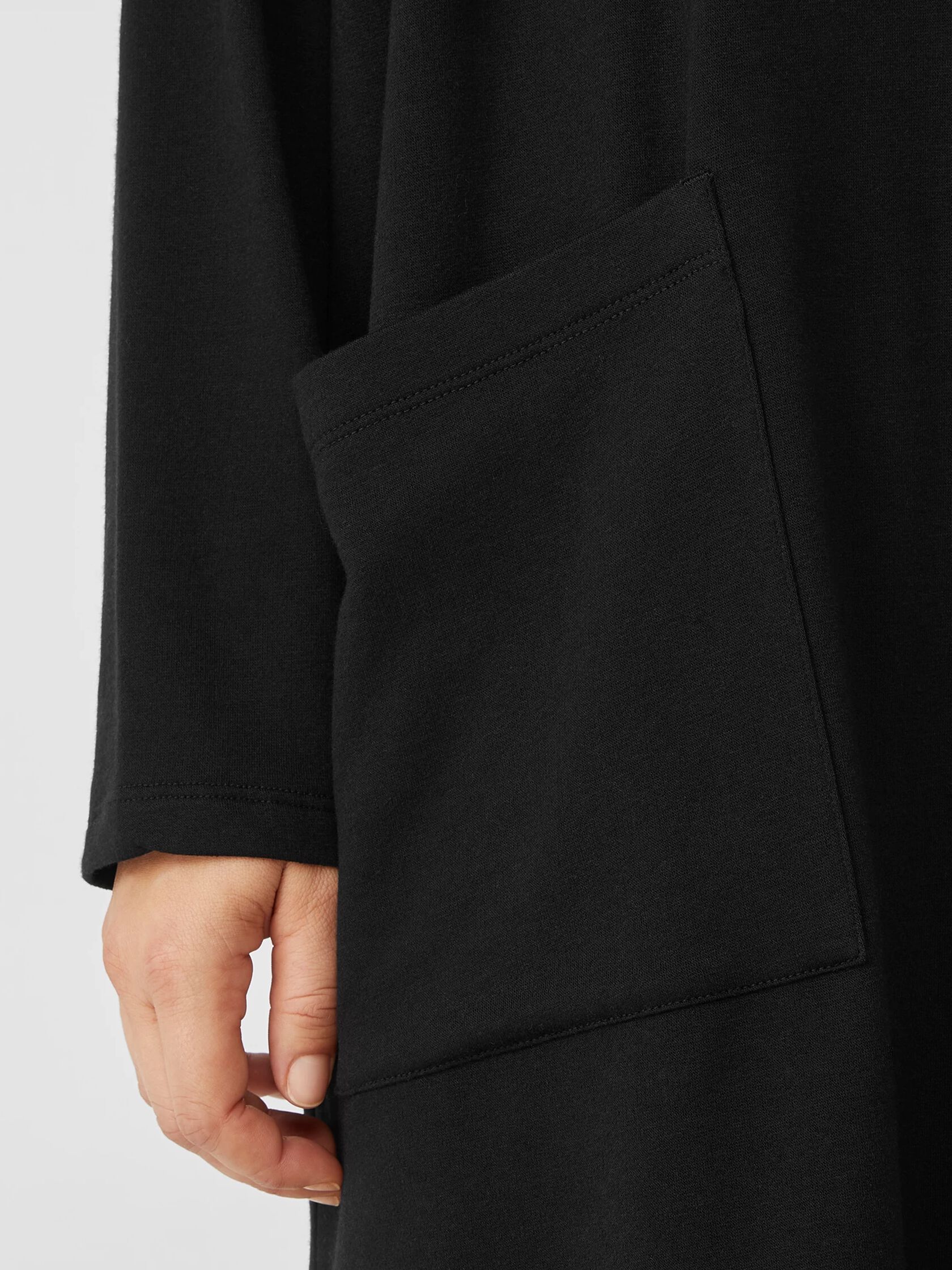 Cozy Brushed Terry Long Jacket