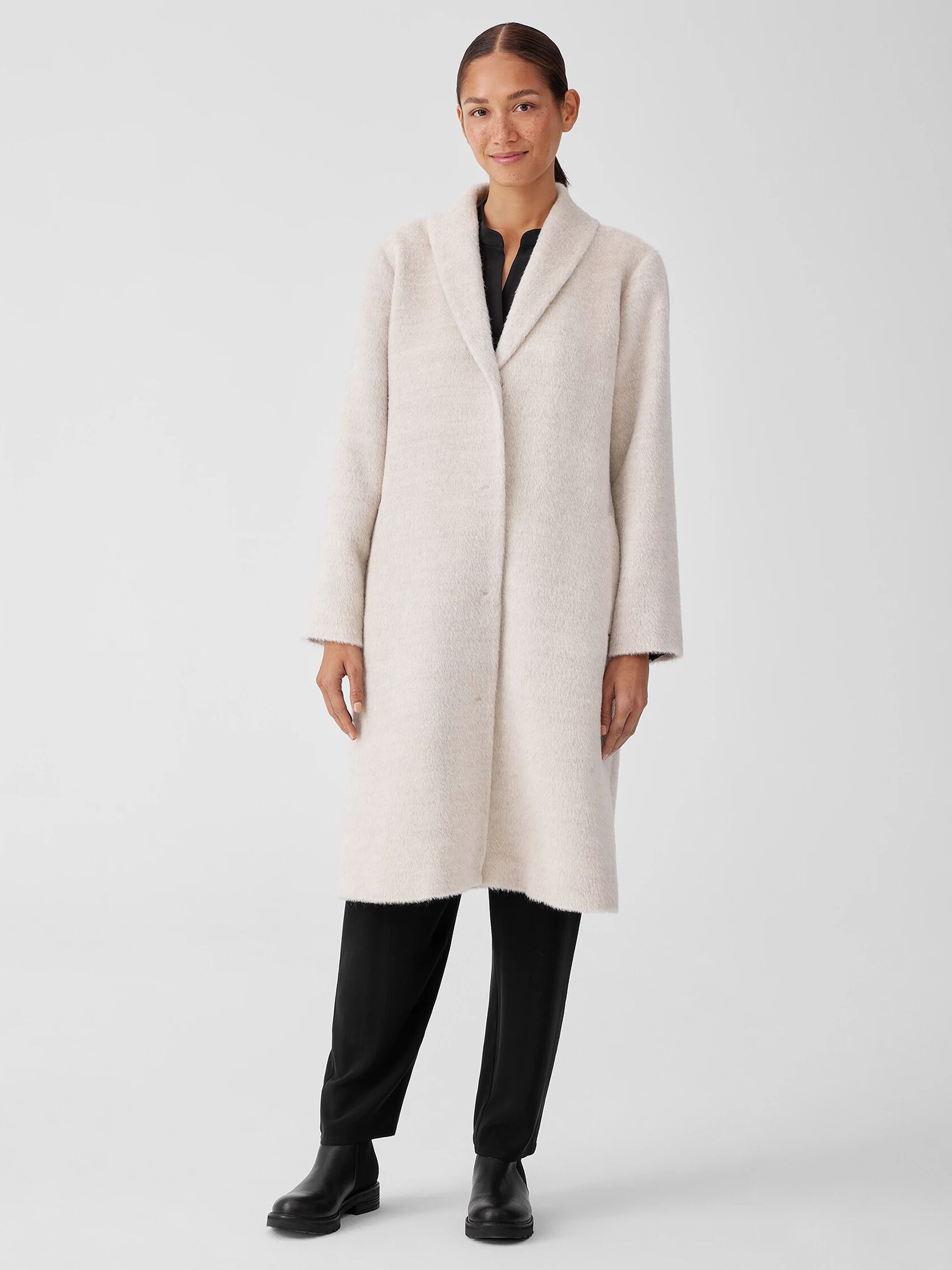 Alpaca Luxe Shawl Collar Coat