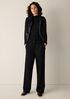 Felted Wool Jersey Full-Length Straight Trouser&nbsp;in Regenerative Wool