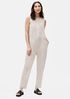 Organic Linen Round Neck Jumpsuit