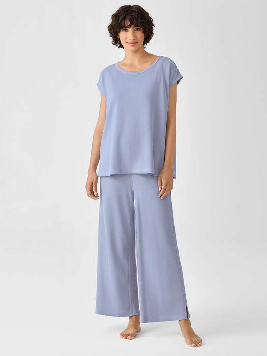 Cozy Organic Cotton Thermal Wide-Leg Pant
