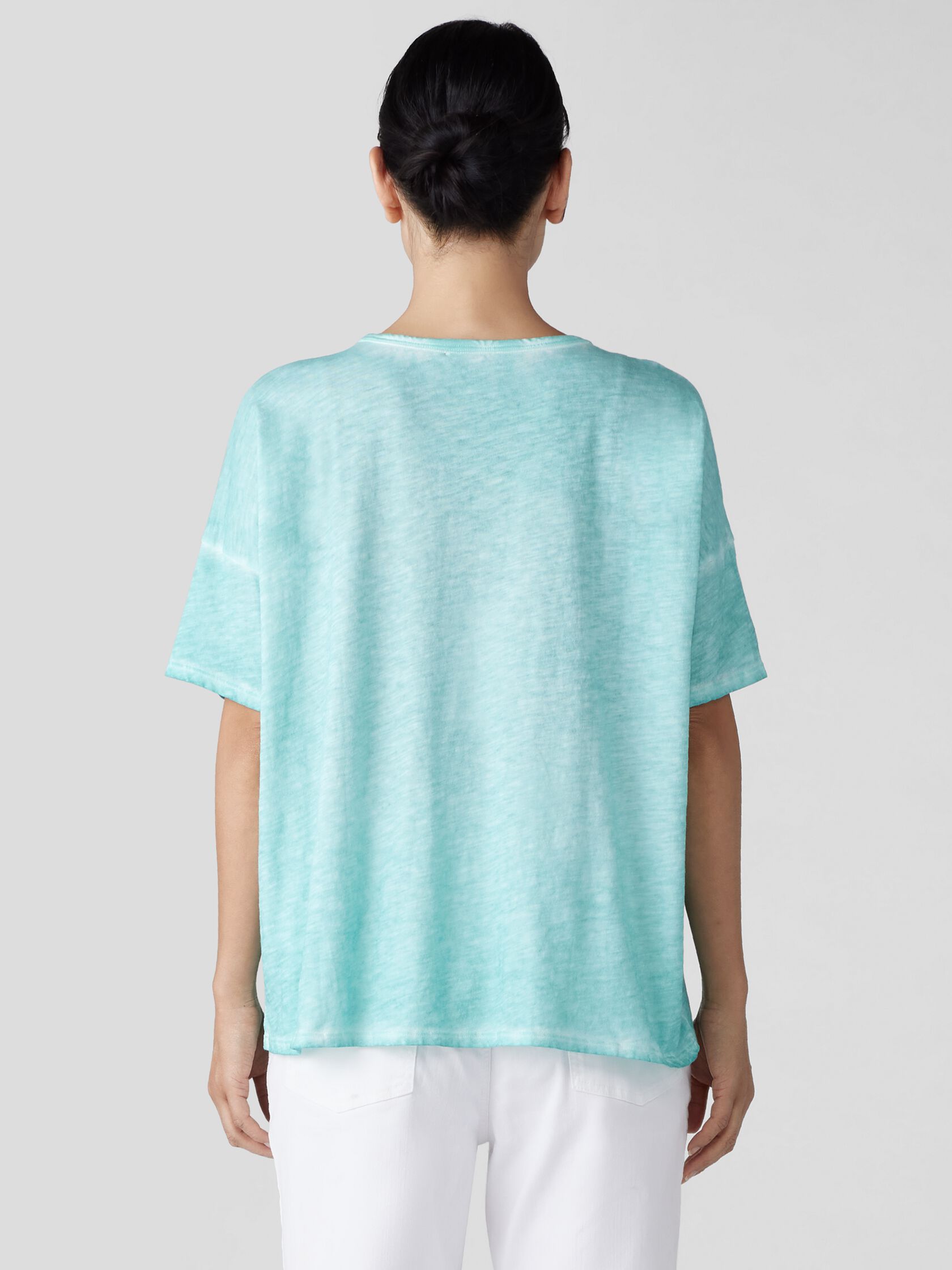 Organic Cotton Hazy Slub Crew Neck Tee