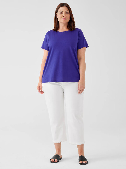 Organic Pima Cotton Jersey Round Neck Tee