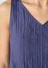 Crushed Silk V-Neck Dress