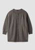 Fine Felted Wool Long Cardigan in Regenerative Wool