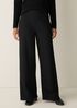 Washable Flex Ponte High Waisted Wide-Leg Pant