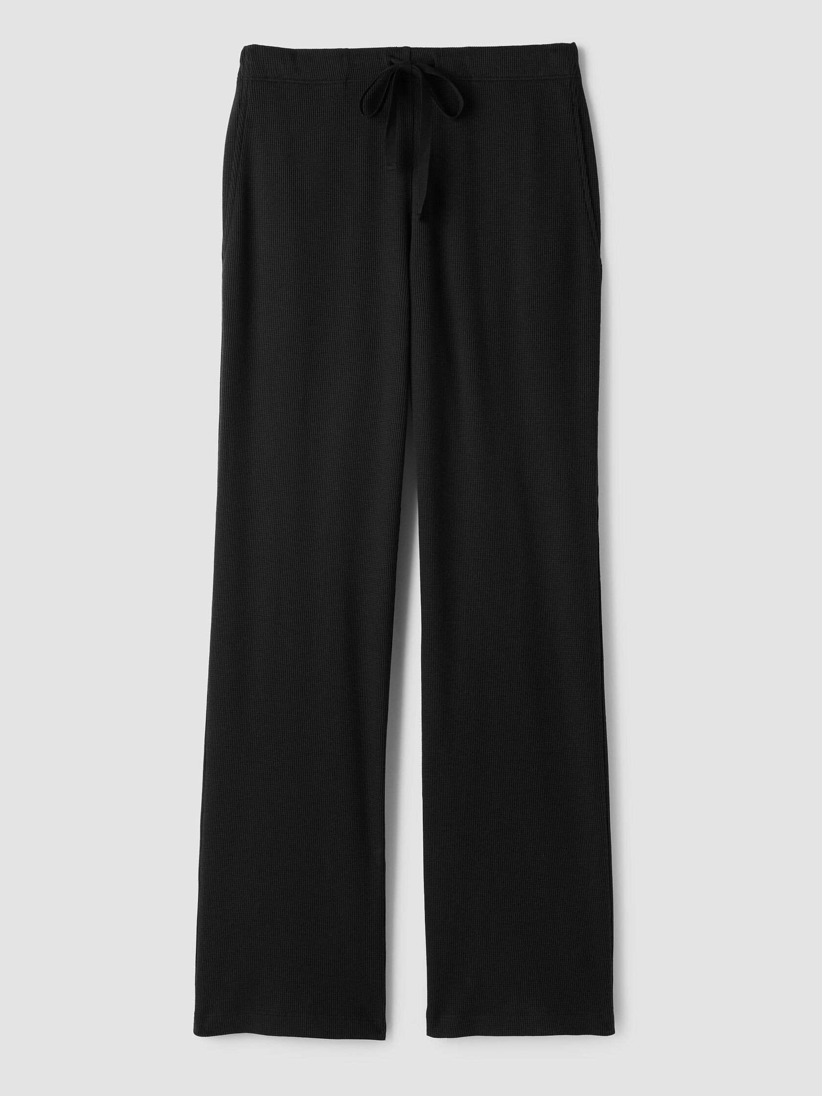 Cozy Waffle Knit Straight Pant