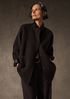 Doubleface Wool Cloud Round Neck Coat