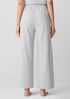 Striped Organic Cotton Jersey Wide-Leg Sleep Pant