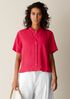 Organic Handkerchief Linen Band Collar Shirt