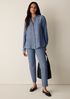Washable Stretch Crepe Slim Pant