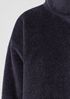 Sheared Suri Alpaca Stand Collar Coat