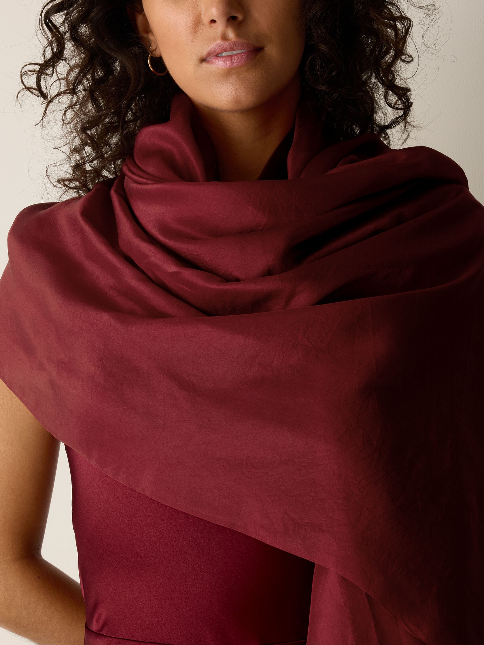 Washed Organic Silk Parachute Scarf