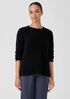 Cotton Fluff Crew Neck Long Top