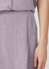 Puckered Organic Linen Wrap Skirt