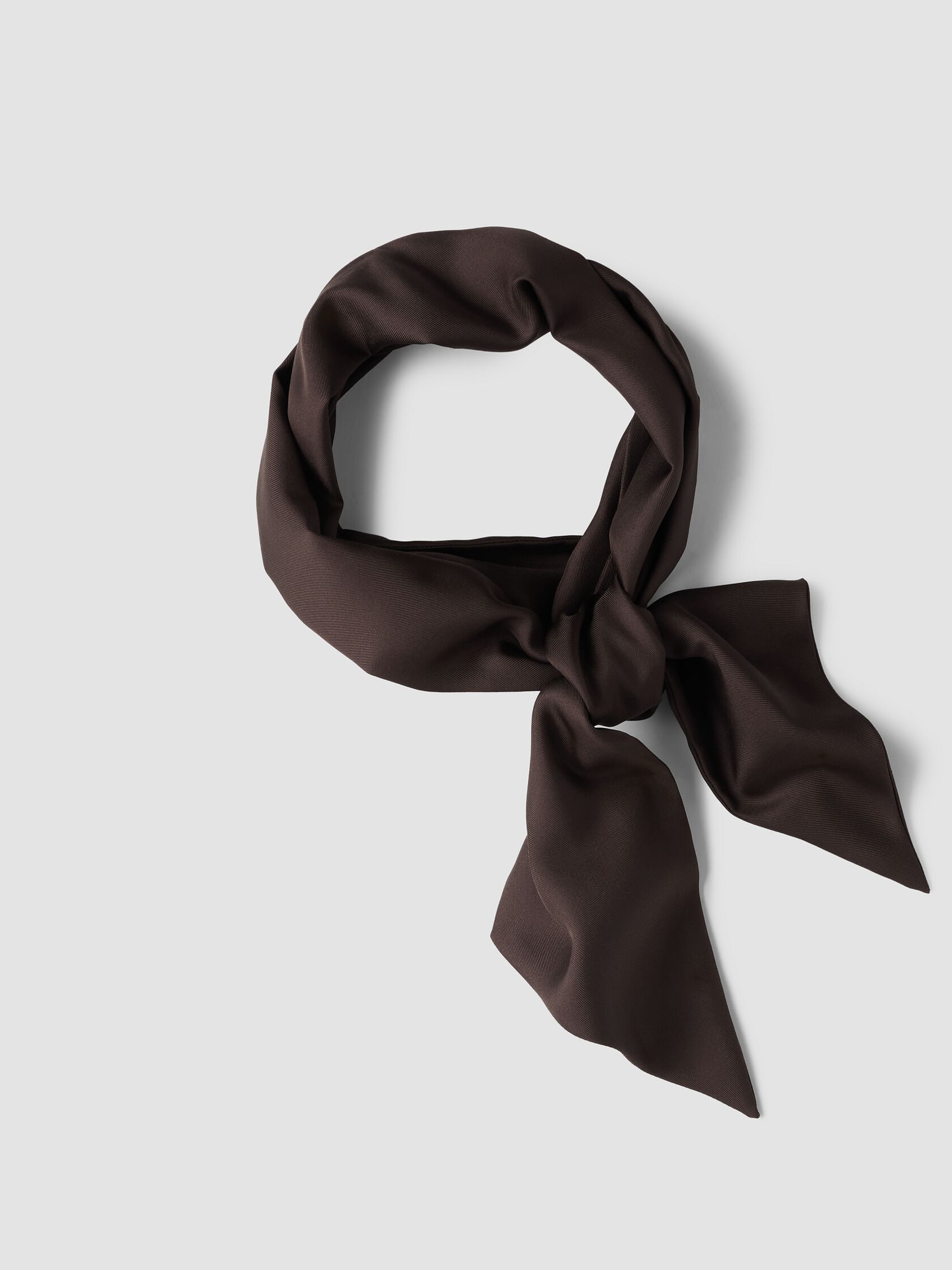 Silk Twill Double Tie Scarf