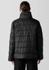 Eggshell Recycled Nylon Stand Collar Short Coat