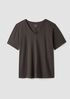 Organic Cotton Slubby Jersey V-Neck Tee