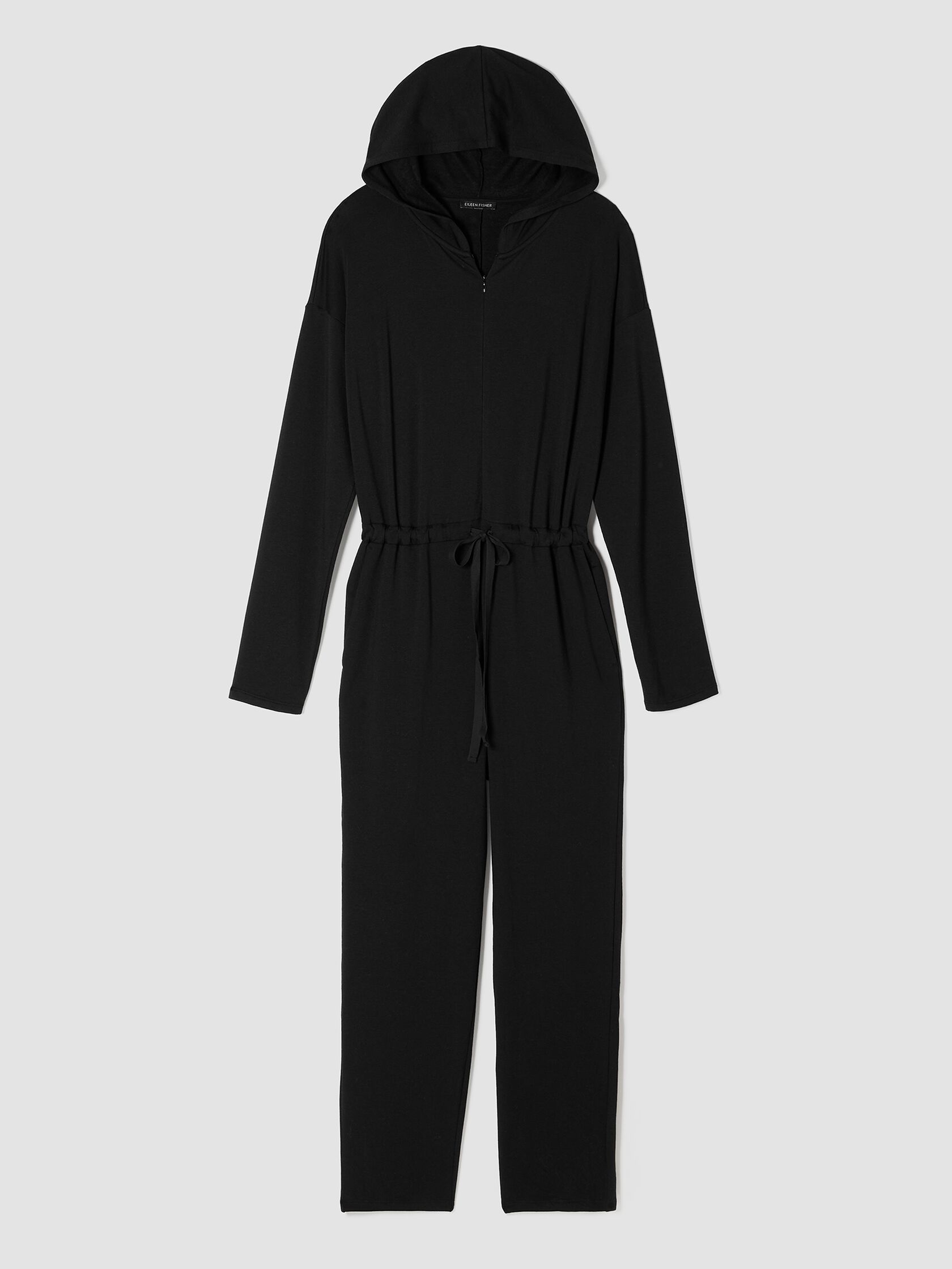 Cozy Brushed Terry Hooded Jumpsuit