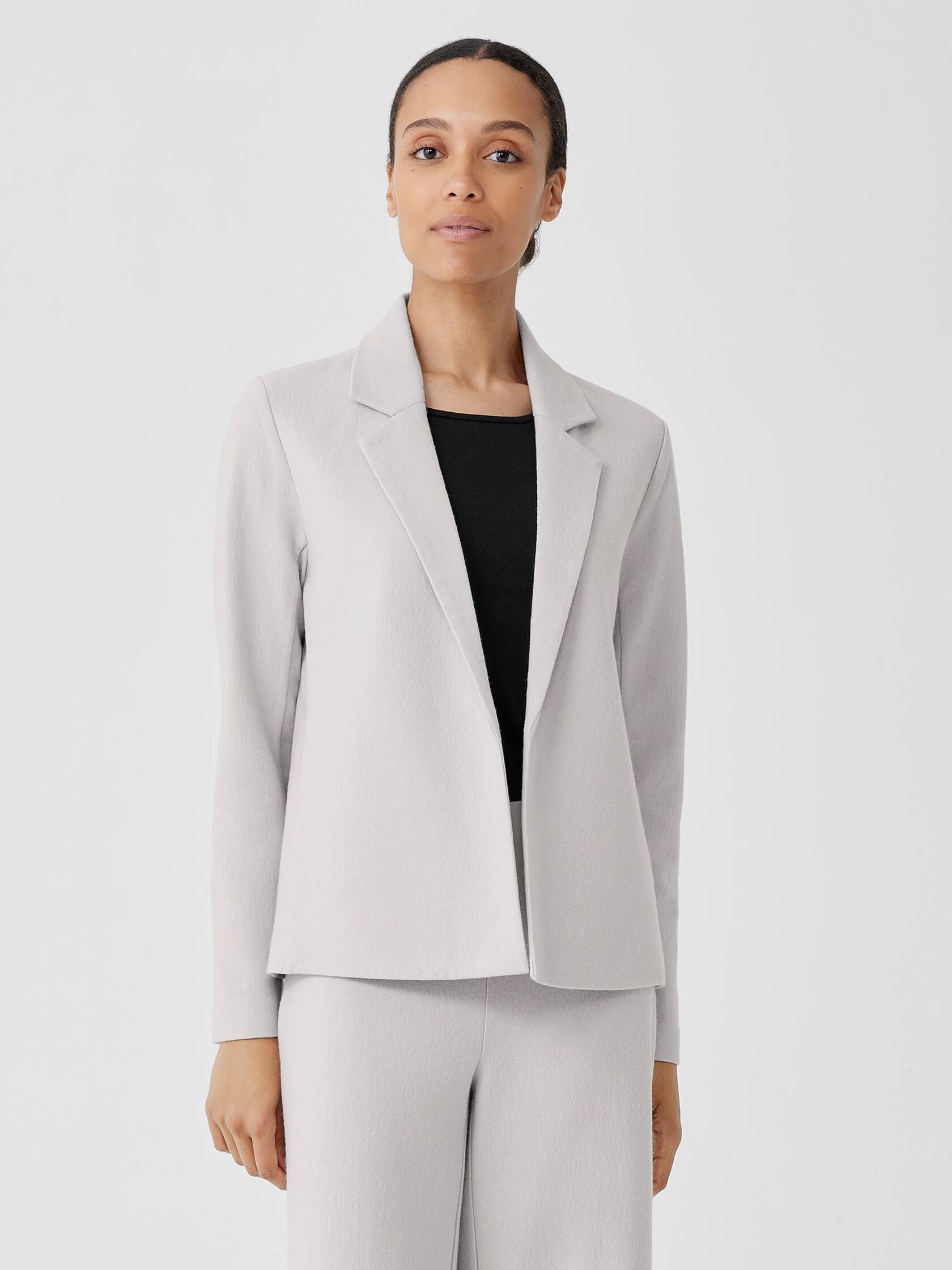 Boiled Wool Jersey Blazer