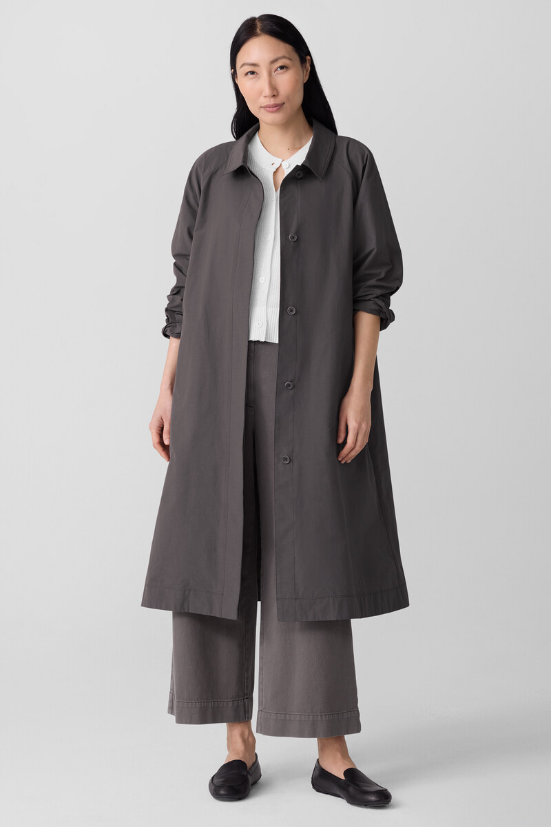 Light Cotton Nylon Classic Collar Coat Light Cotton Nylon Classic Collar Coat