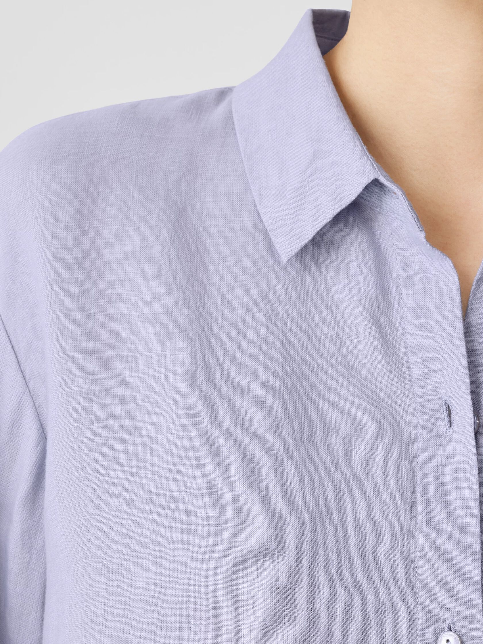 Handkerchief Linen Classic Collar Shirt