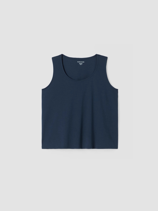 Cozy Organic Cotton Interlock U-Neck Tank