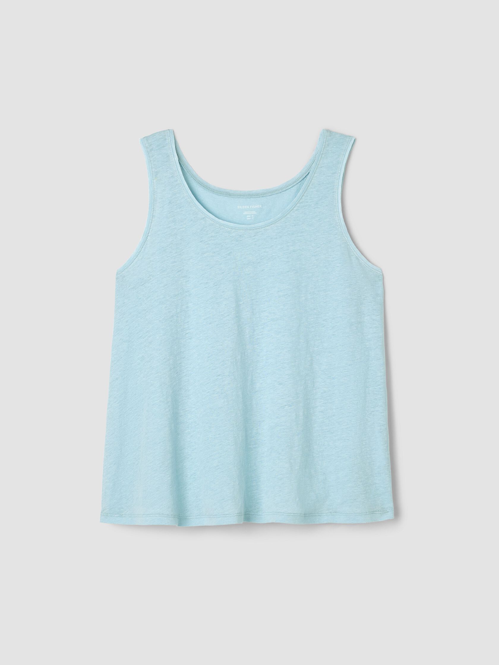 Organic Linen Jersey Scoop Neck Tank