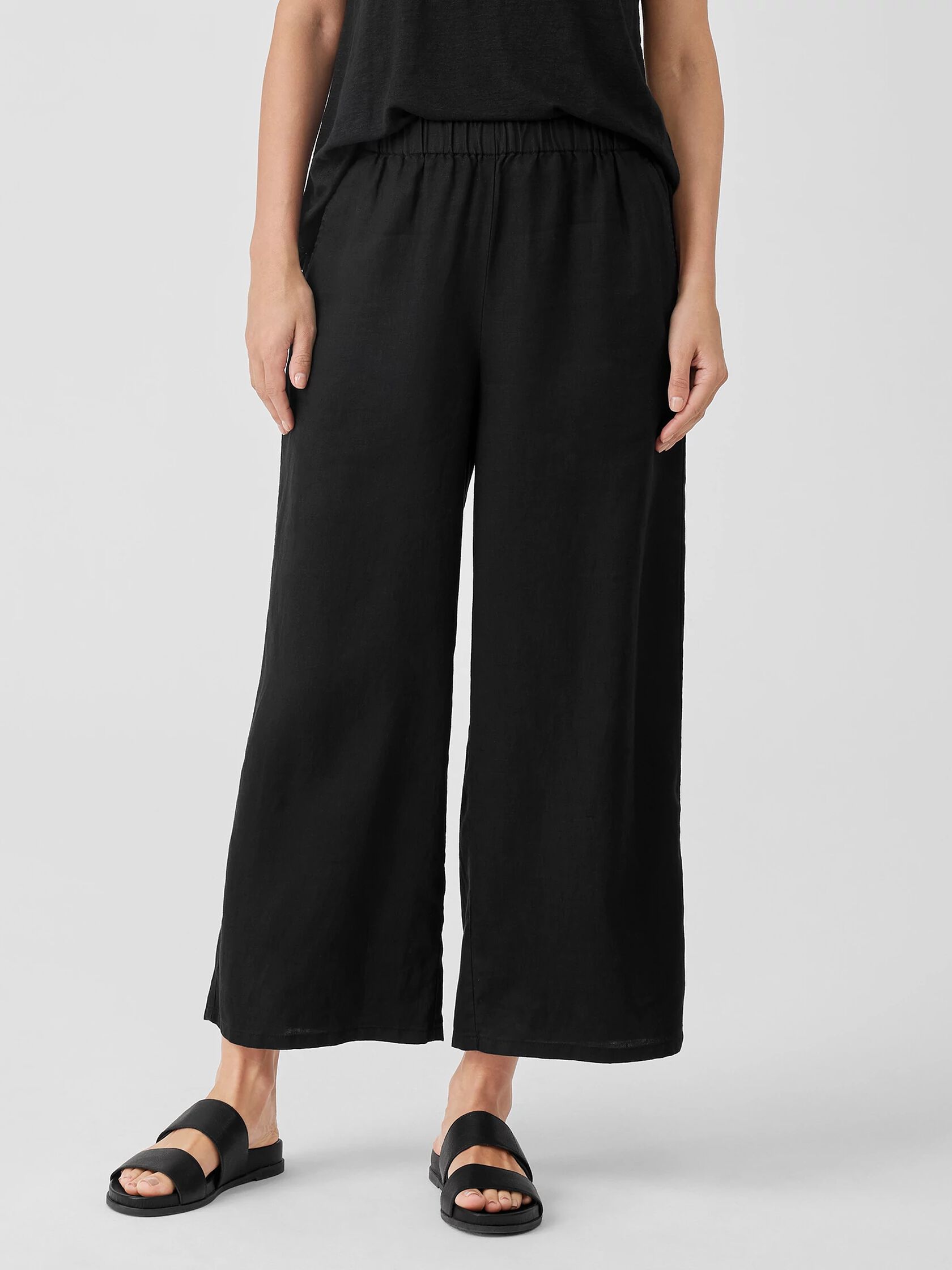 Organic Linen Wide-Leg Pant