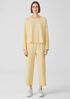 Lightweight Organic Cotton Terry Straight Pant