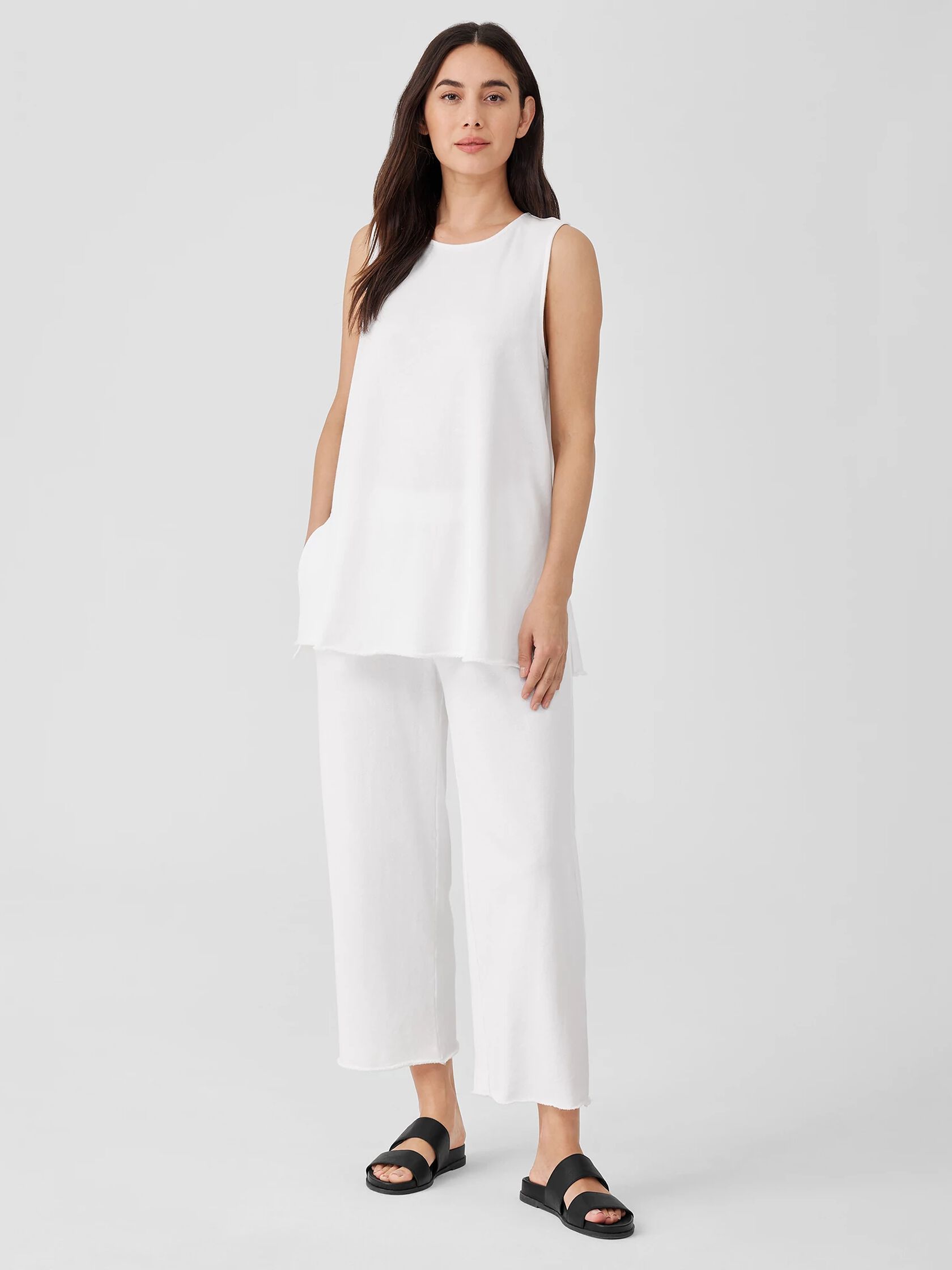 Lightweight Organic Cotton Terry Long Tank