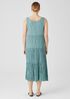 Crushed Silk Tiered Dress