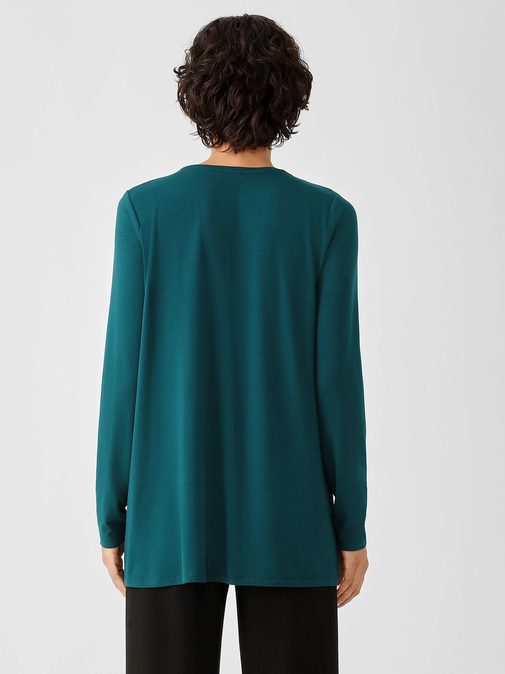 Fine Jersey Crew Neck Top