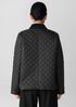 Eggshell Recycled Nylon Quilted Classic Collar Jacket