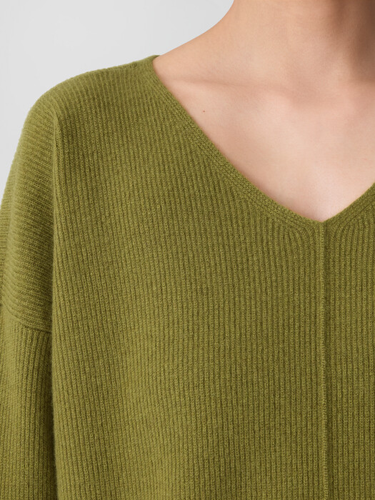 Italian Cashmere V-Neck Top