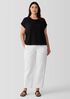 Pima Cotton Stretch Jersey Square Top