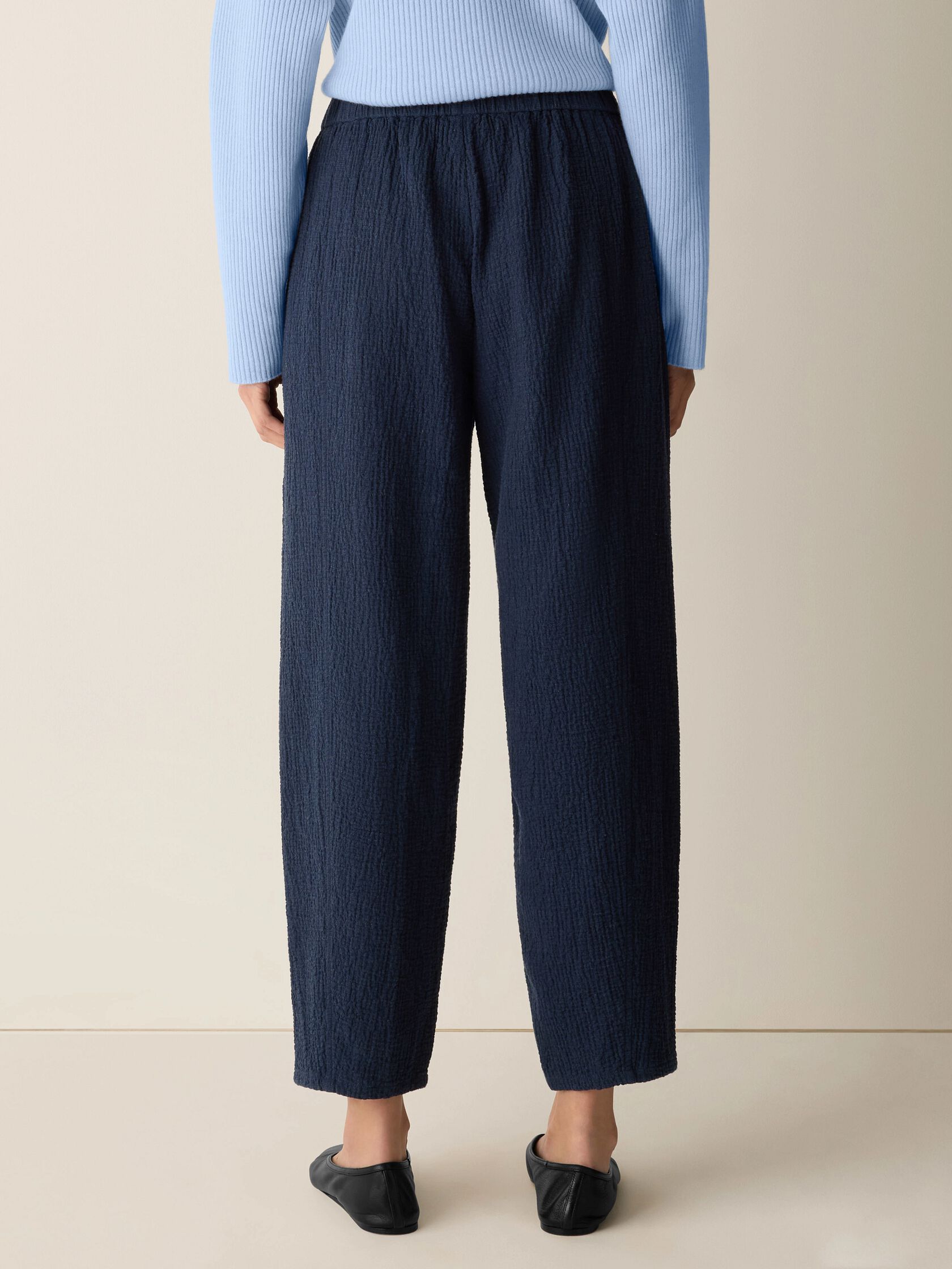 Organic Cotton Doubleweave Lantern Pant