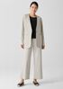 Cotton Blend Ponte V-Neck Blazer