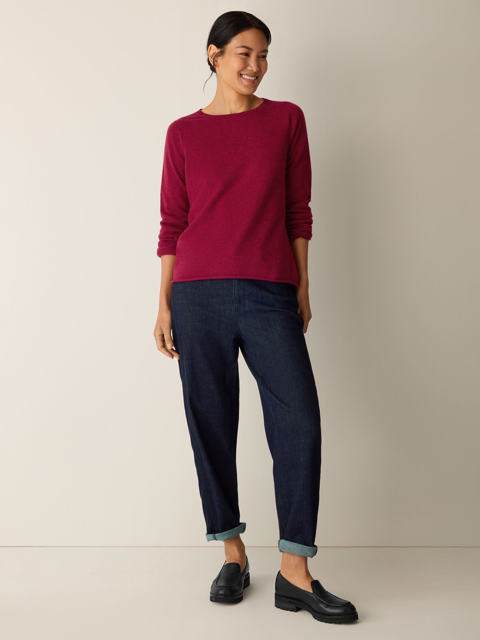 Italian Cashmere Bateau Neck Top