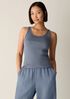 Organic Cotton Stretch Rib Scoop Neck Tank
